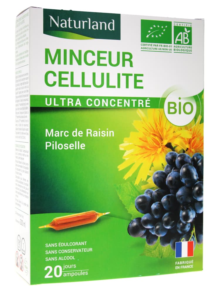 Phytothérapie pour mincir : Arkopharma Minceur Cellulite Bio - 30 ampoules buvables de 15 ml
